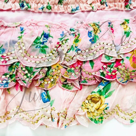 FILLYBOO Lotus 'Carnivale' Corset Mini Dress In Pink NWT - Picture 9 of 15